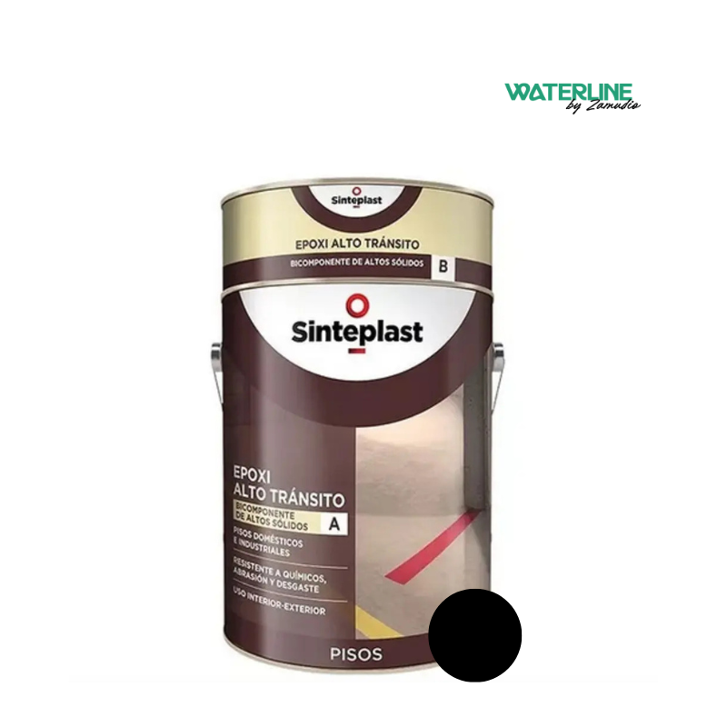 Sinteplast Recufloor Piso Alto Transito Negro x 4 Litros