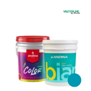 Andina Latex Acrilico Bianca Ext-Int Turquesa x 4 Litros