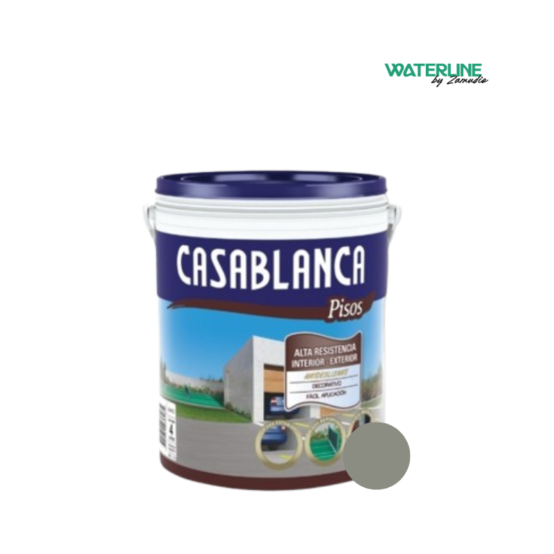 Casablanca Pisos Exterior/Interior Gris x 1 Litro