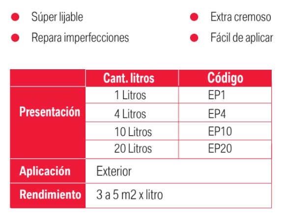 Enduido Exterior Andina x 4 Litros - Image 2