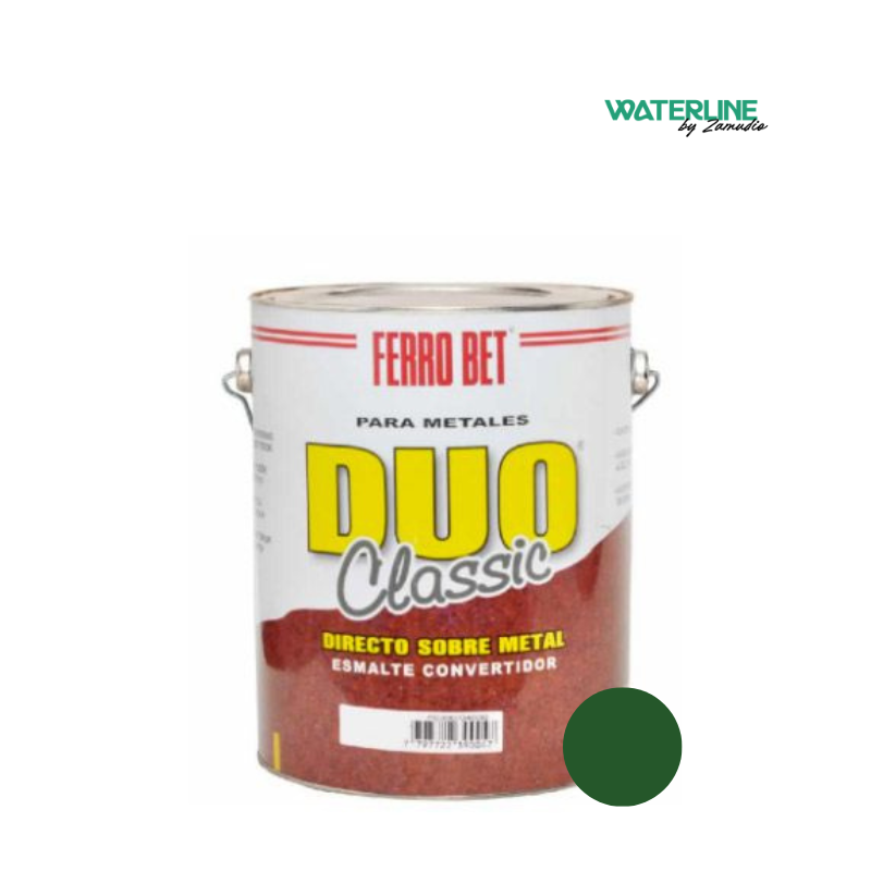 Ferrobet Duo Classic Brillante Verde Ingles x 1 Litro
