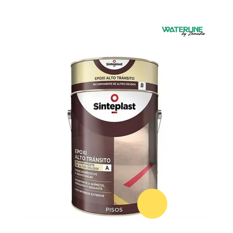 Sinteplast Recufloor Piso Alto Transito Amarillo x 4 Litros