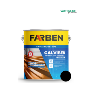 Farben Galviben Imprim y Acabado Negro Mate x 0.9 Litros