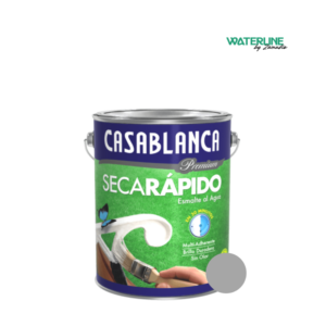 Casablanca Esmalte al Agua Brillante Gris Niquel  x 4 Litros