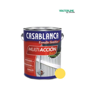 Casablanca Esmalte Sintetico Mult 3 en 1 Brillante Amarillo Medio x 0.50 Litros