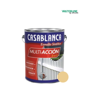 Casablanca Esmalte Sintetico Mult. 3 en 1 Marfil Brillante x 4 Litros