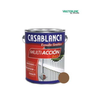Casablanca Esmalte Sintetico Mult 3 en 1 Brillante Marron x 1 Litro