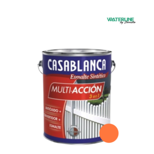 Casablanca Esmalte Sintetico Mult 3 en 1 Brillante Naranja x 0.50 Litros