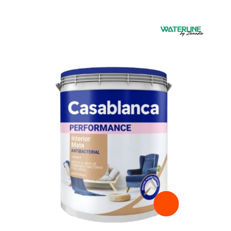 Casablanca Performance Latex Interior Naranja x 10 Litros