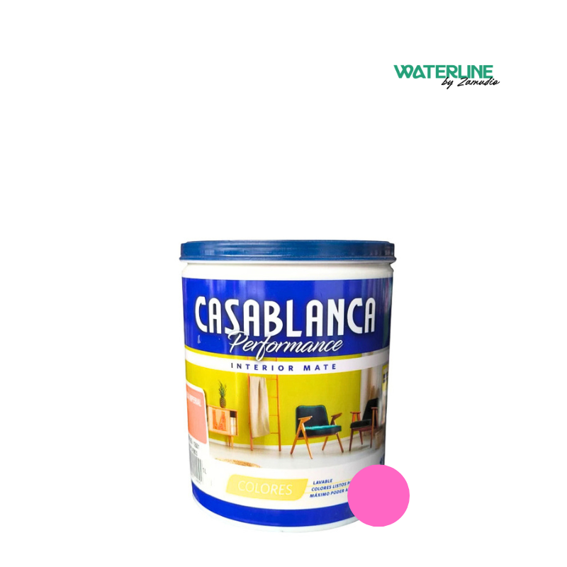 Casablanca Performance Latex Interior Rosa x 1 L.